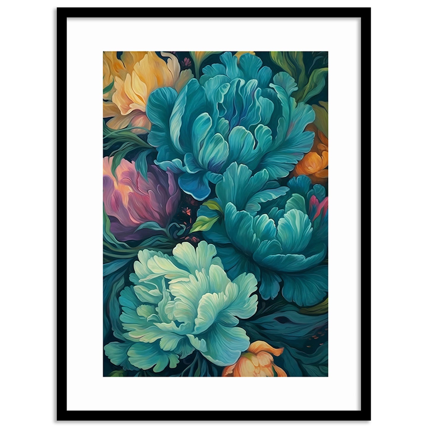 Artistic Framed Floral Posters to Revitalize Your Space