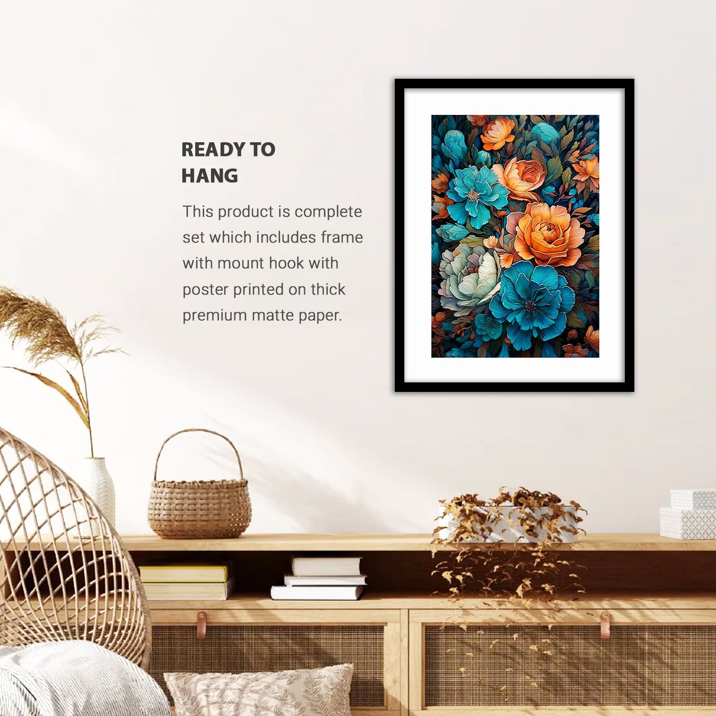 Artistic Framed Floral Posters to Revitalize Your Space