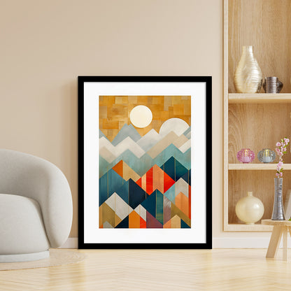 Geometric Wall paintings For Wall Decor Hanging Frames