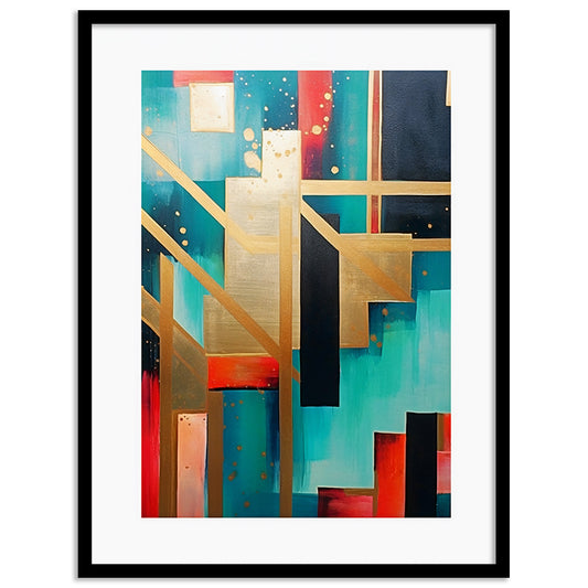 Geometric Wall paintings For Wall Decor Hanging Frames