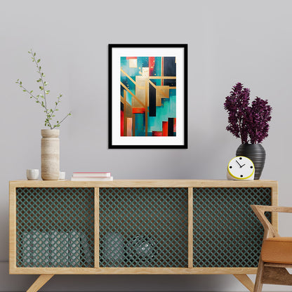 Geometric Wall paintings For Wall Decor Hanging Frames