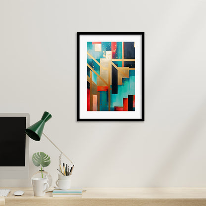 Geometric Wall paintings For Wall Decor Hanging Frames