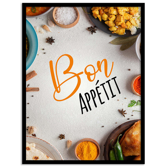 Stylish Framed Wall Posters - Perfect Accent for Restaurants & Home Kitchens