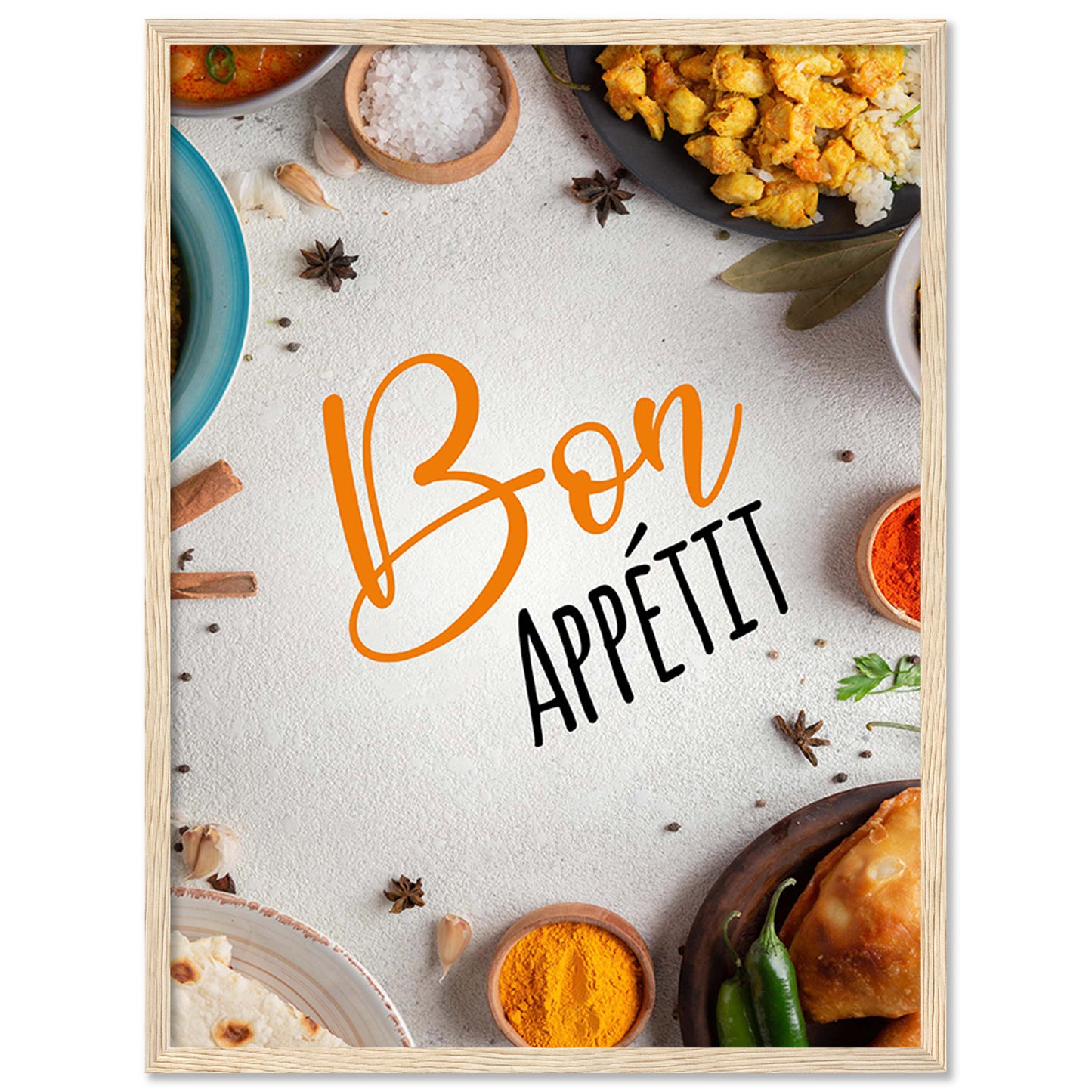 Stylish Framed Wall Posters - Perfect Accent for Restaurants & Home Kitchens