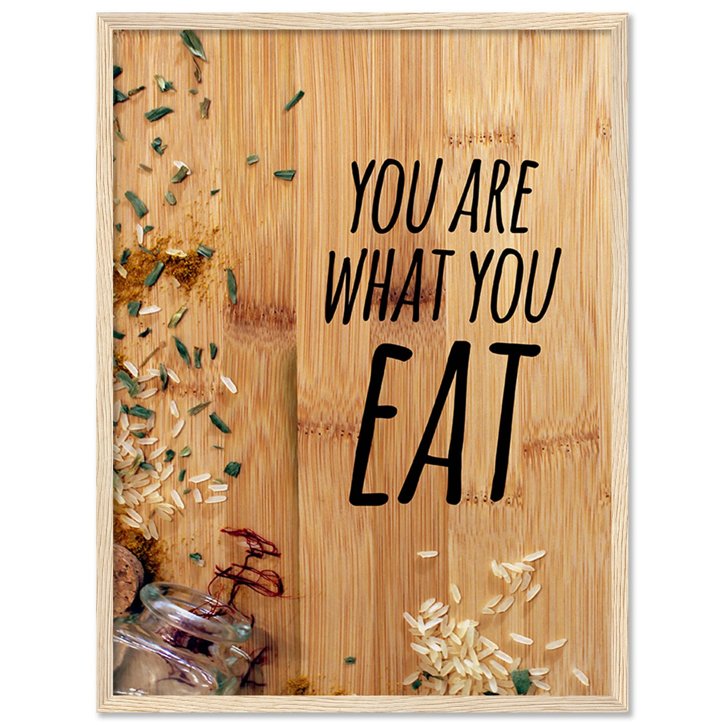 Stylish Framed Wall Posters - Perfect Accent for Restaurants & Home Kitchens