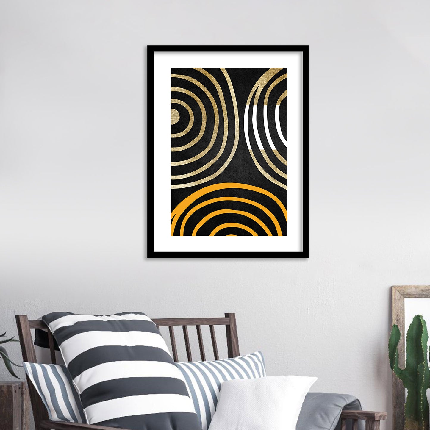 Minimalist Framed Art for Home and Office Wall Decor