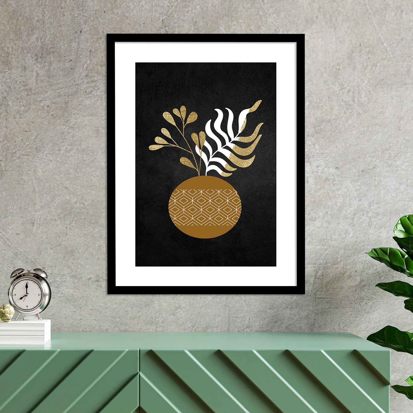 Minimalist Framed Art for Home and Office Wall Decor