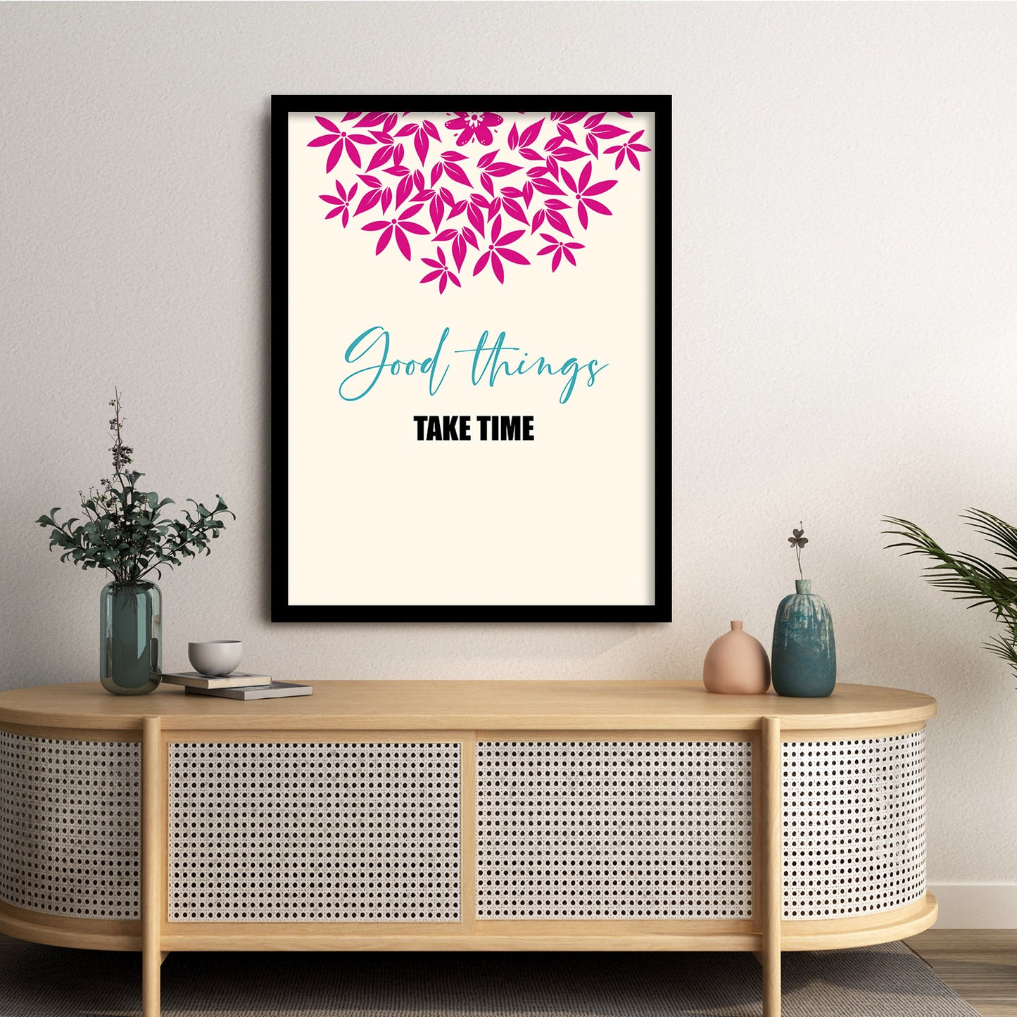 Minimalist Framed Art for Home and Office Wall Decor