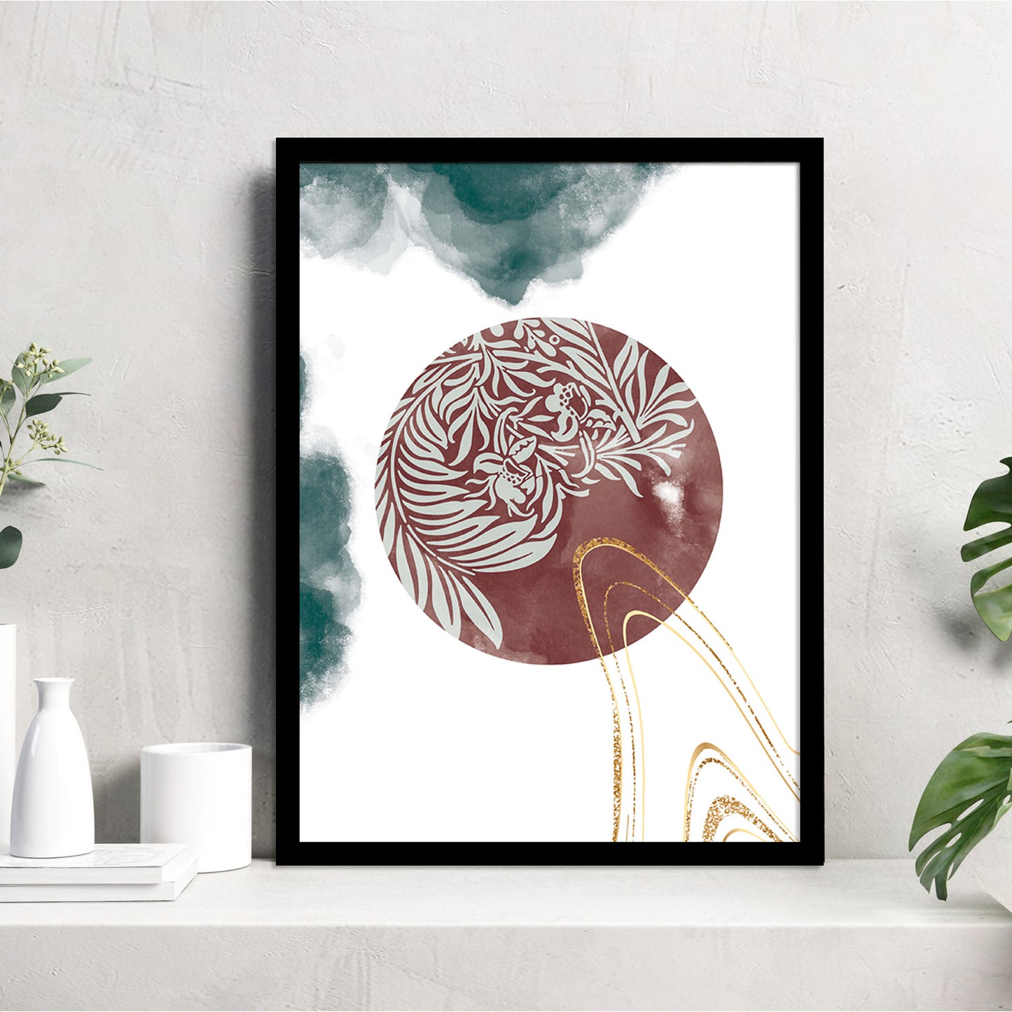 Minimalist Framed Art for Home and Office Wall Decor