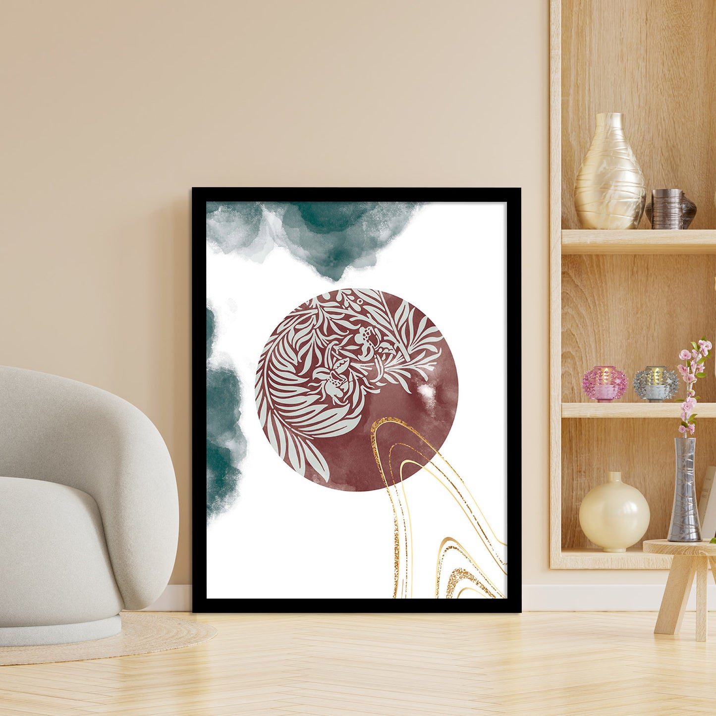 Minimalist Framed Art for Home and Office Wall Decor