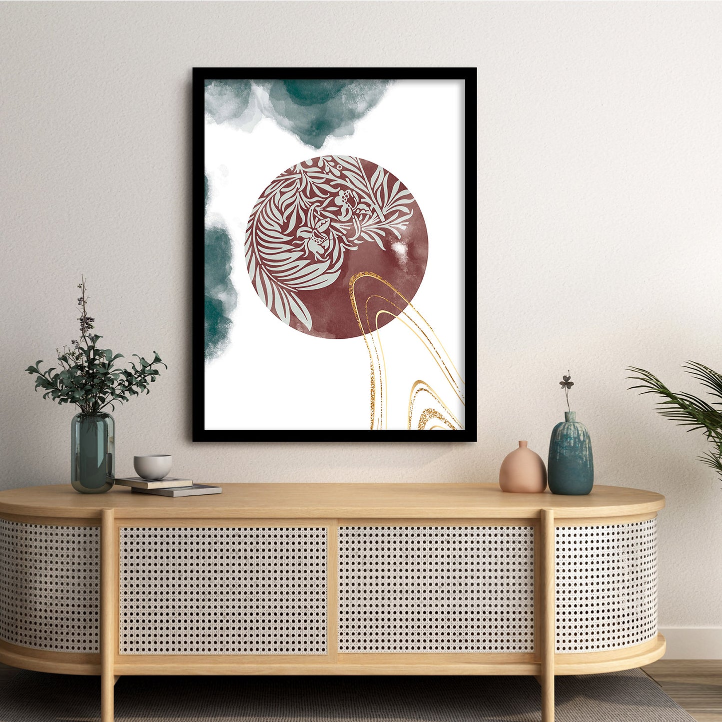 Minimalist Framed Art for Home and Office Wall Decor