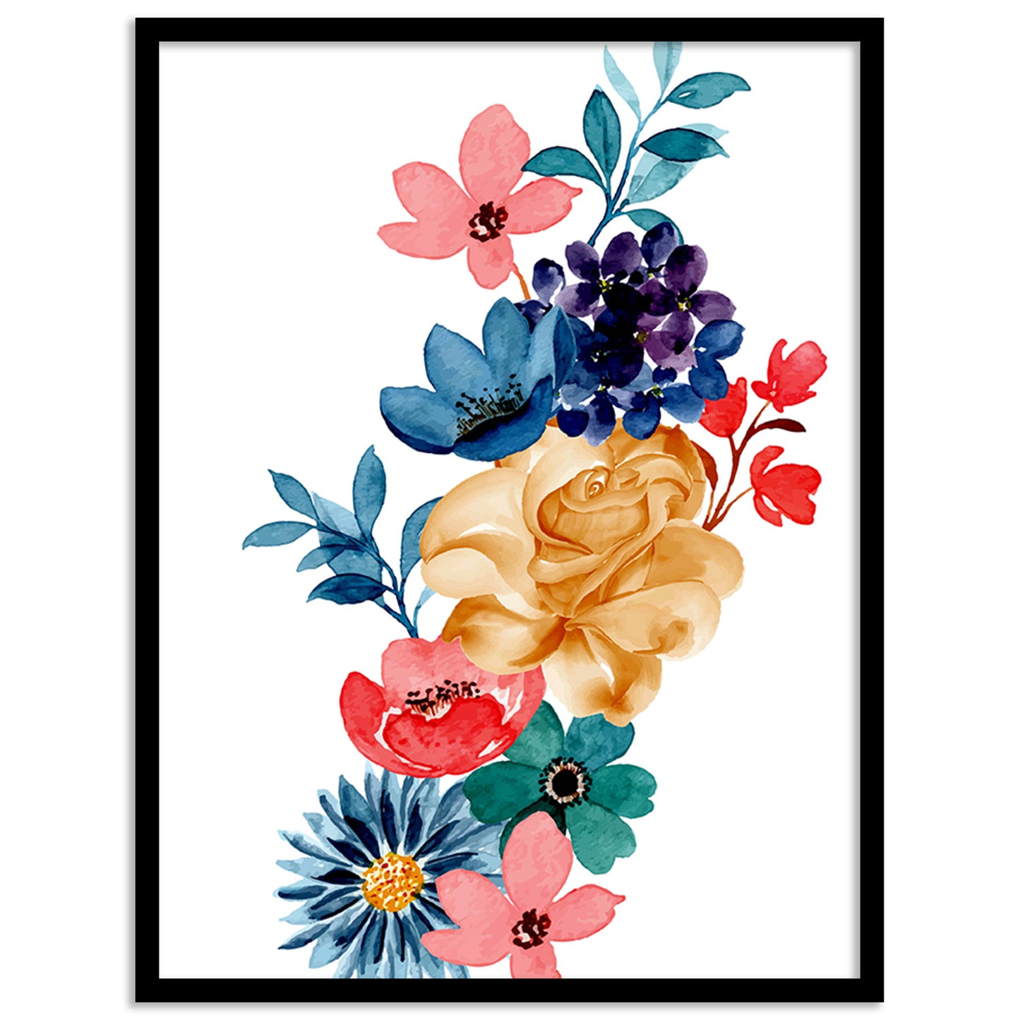 Framed Floral Masterpieces for Contemporary Wall Decor