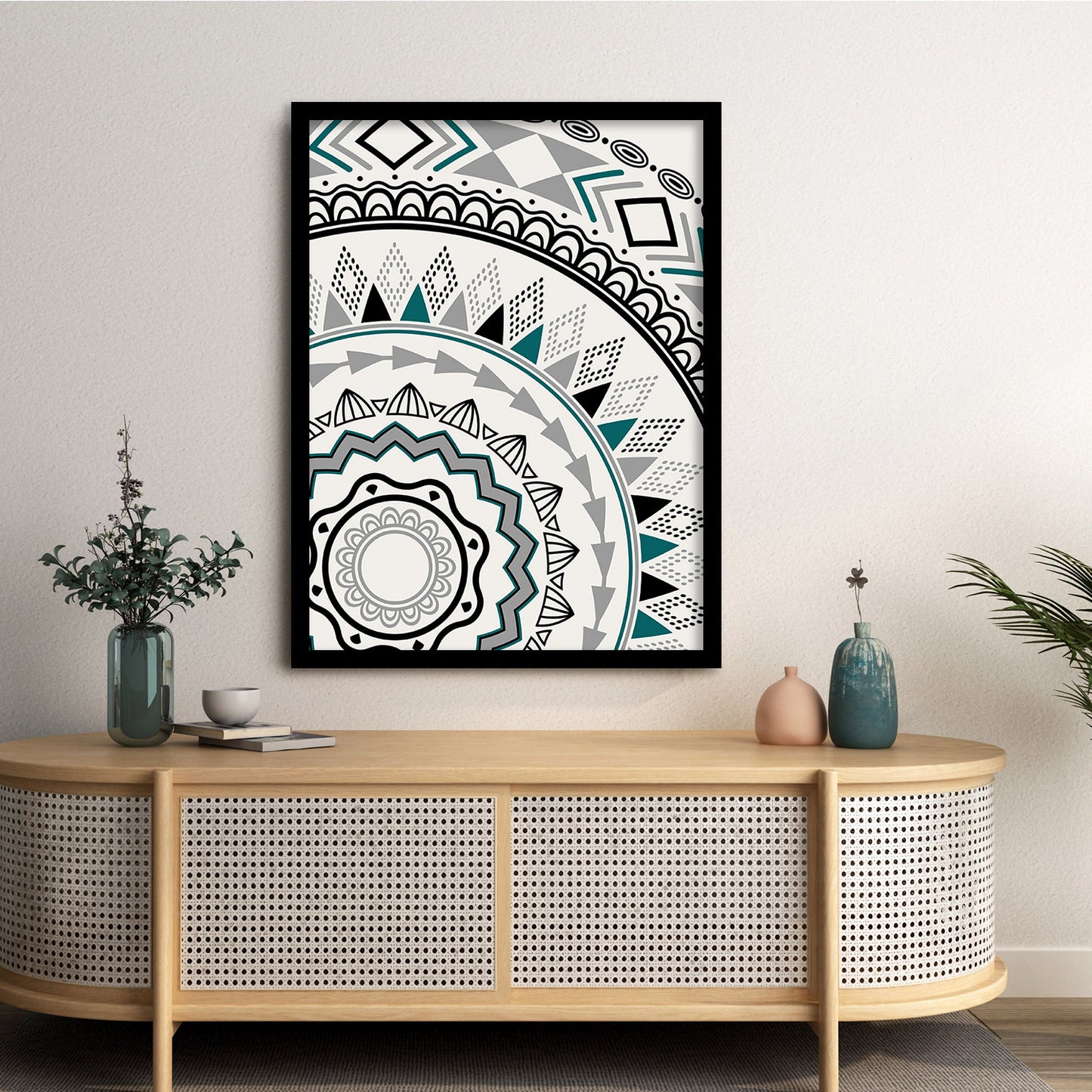 Minimalist Framed Art for Home and Office Wall Decor