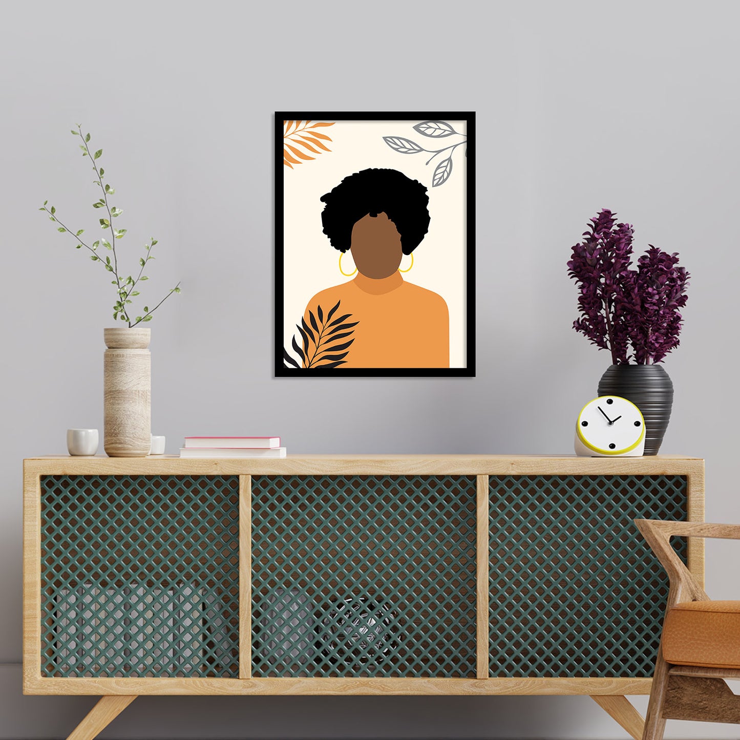 Minimalist Framed Art for Home and Office Wall Decor