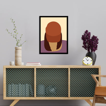 Elegant Framed Minimal Art for Living Room Wall