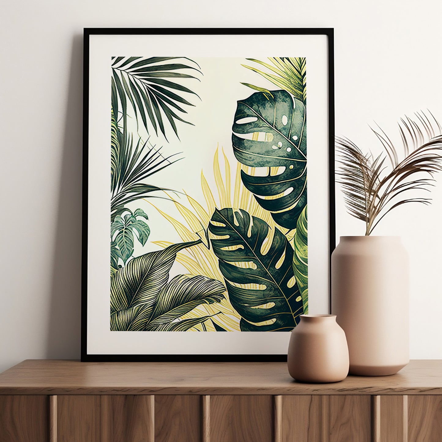 Nature-Inspired Wall Art Posters - Elegant Framed Decor for Home and Office