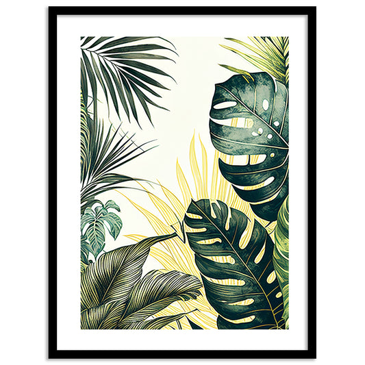 Nature-Inspired Wall Art Posters - Elegant Framed Decor for Home and Office