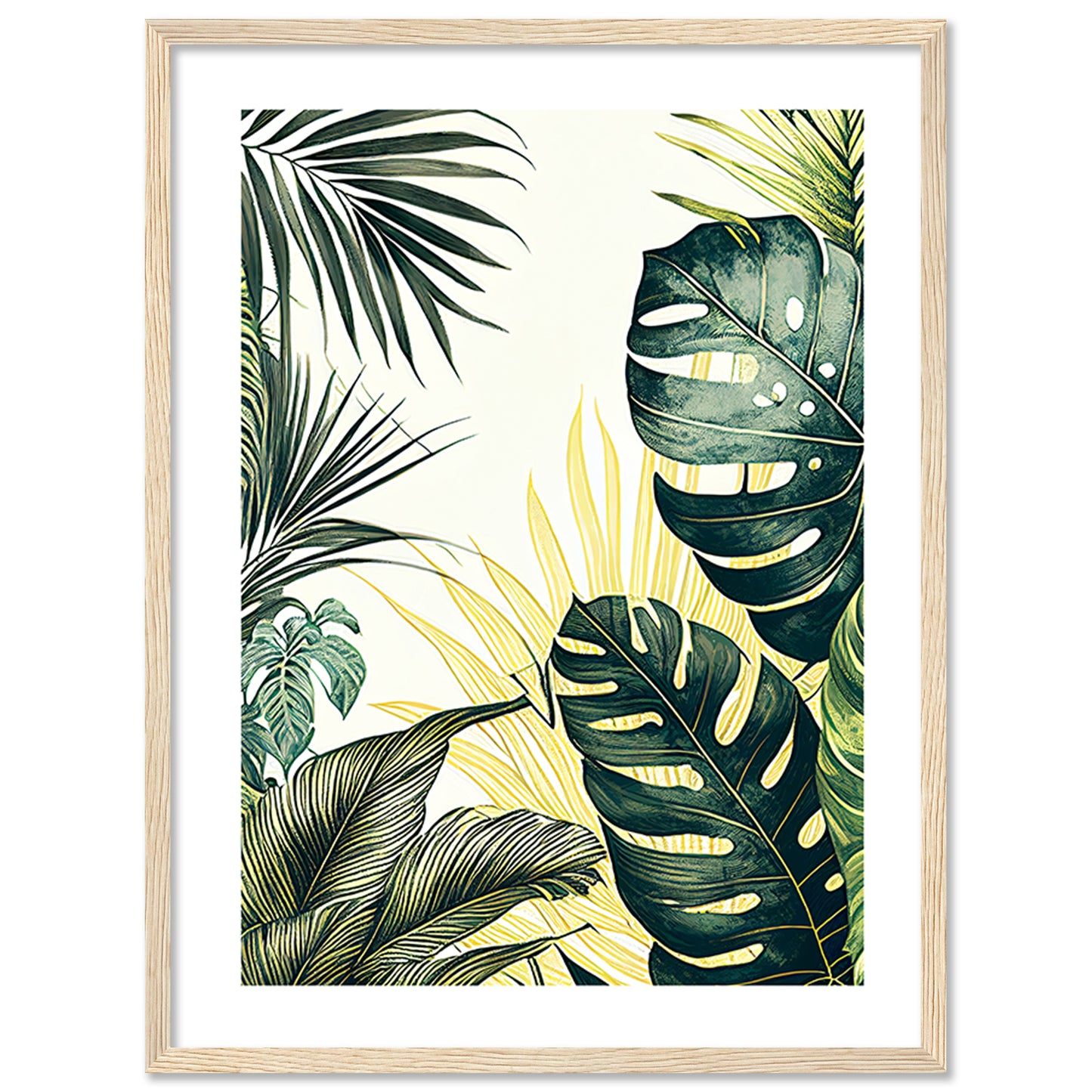 Nature-Inspired Wall Art Posters - Elegant Framed Decor for Home and Office