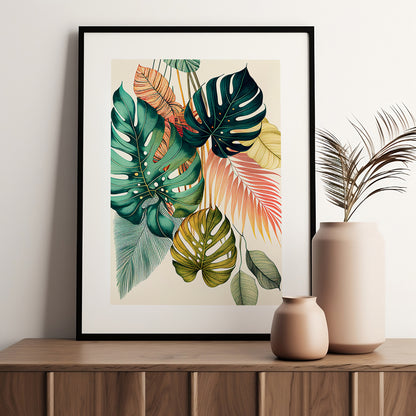 Nature-Inspired Wall Art Posters - Elegant Framed Decor for Home and Office