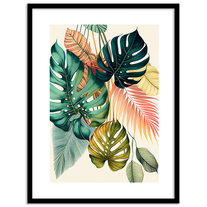 Nature-Inspired Wall Art Posters - Elegant Framed Decor for Home and Office