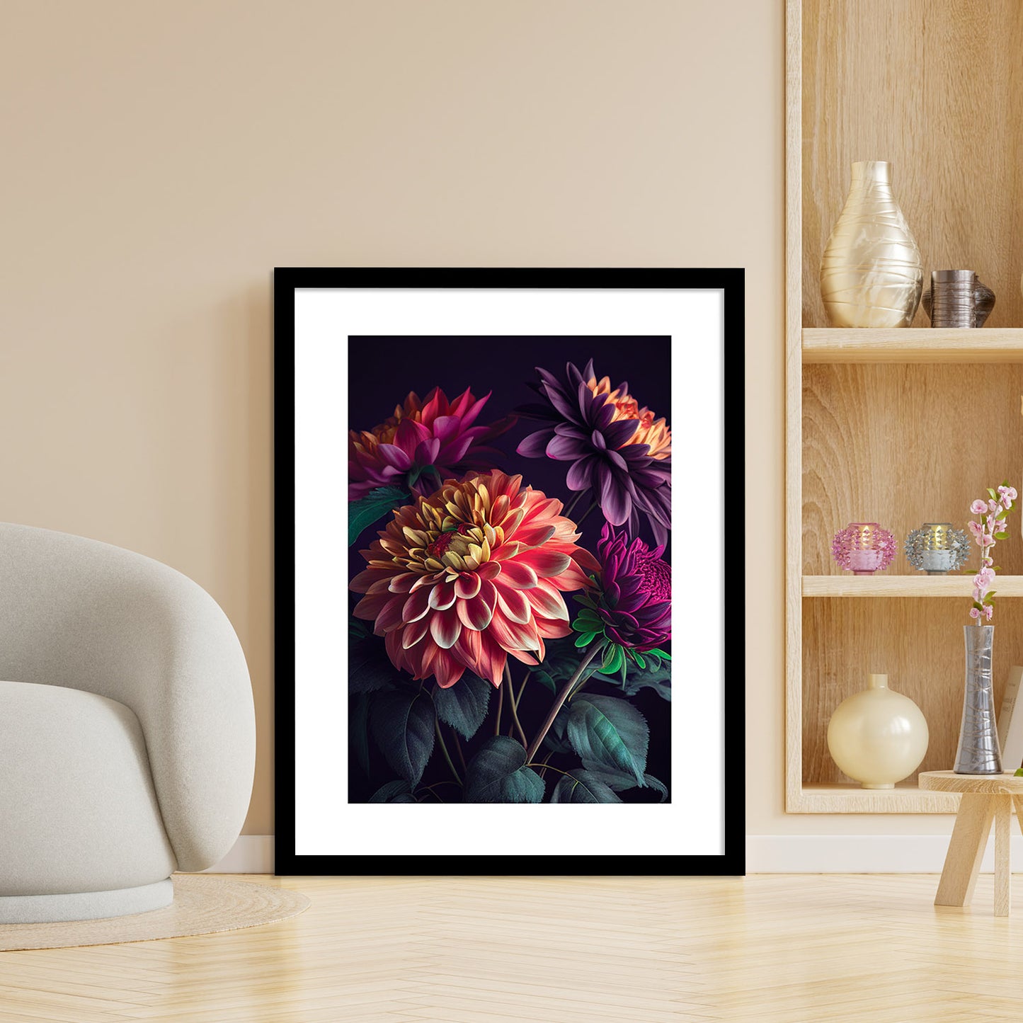 Framed Floral Masterpieces for Contemporary Wall Decor