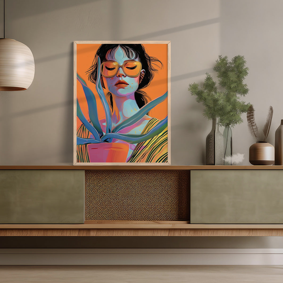 Nature Inspired Framed Art Posters for Home and Office Wall Decor