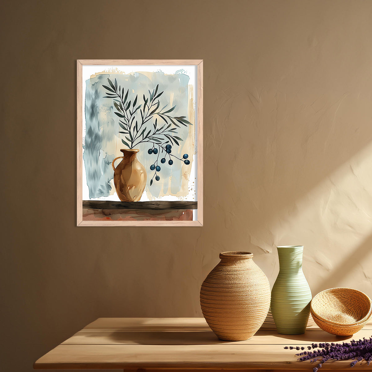Nature Inspired Framed Art Posters for Home and Office Wall Decor