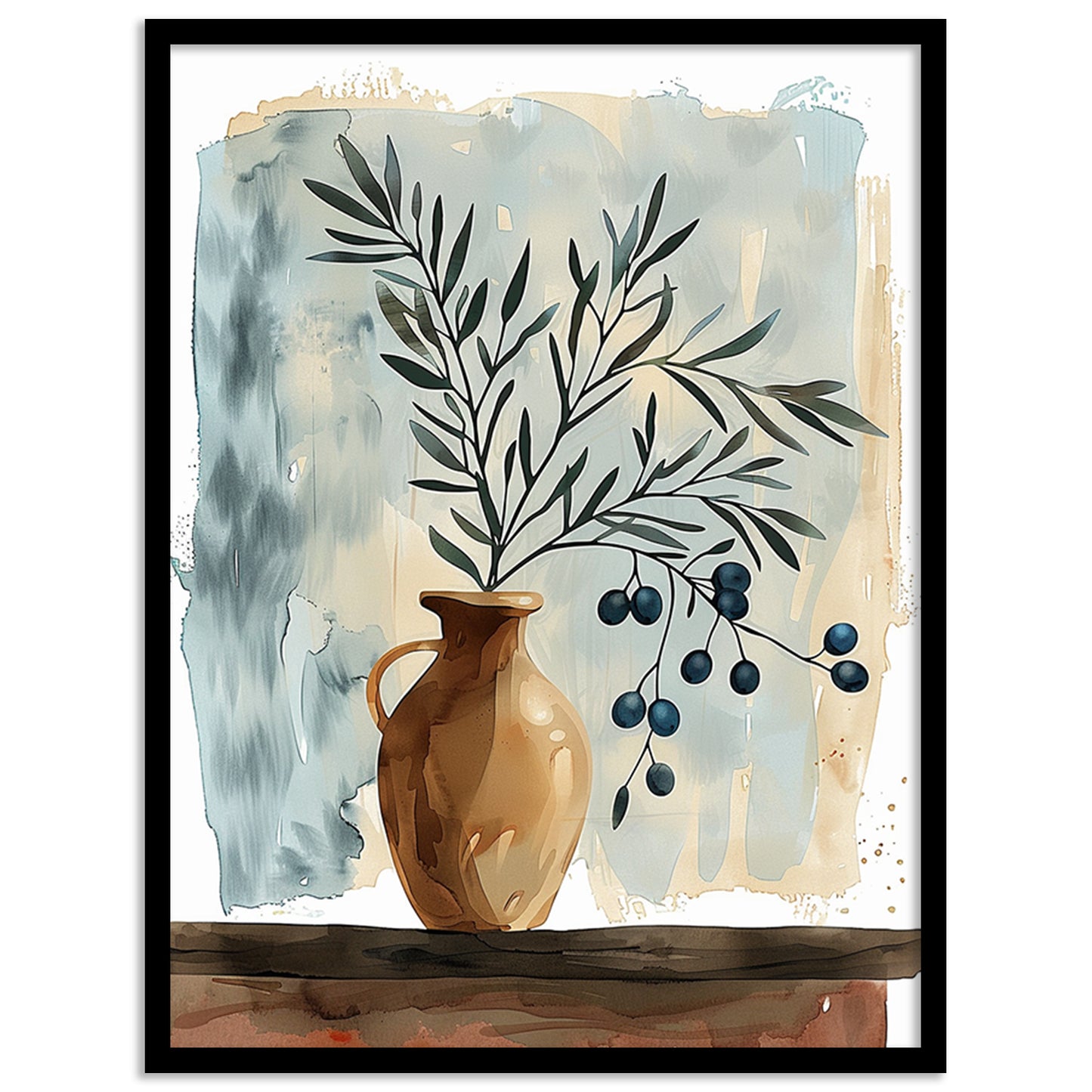 Nature Inspired Framed Art Posters for Home and Office Wall Decor
