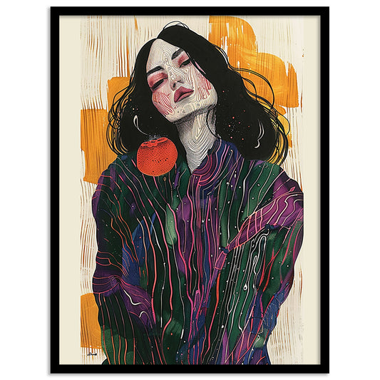 Modern pretty Woman Art Framed Paintings for living room