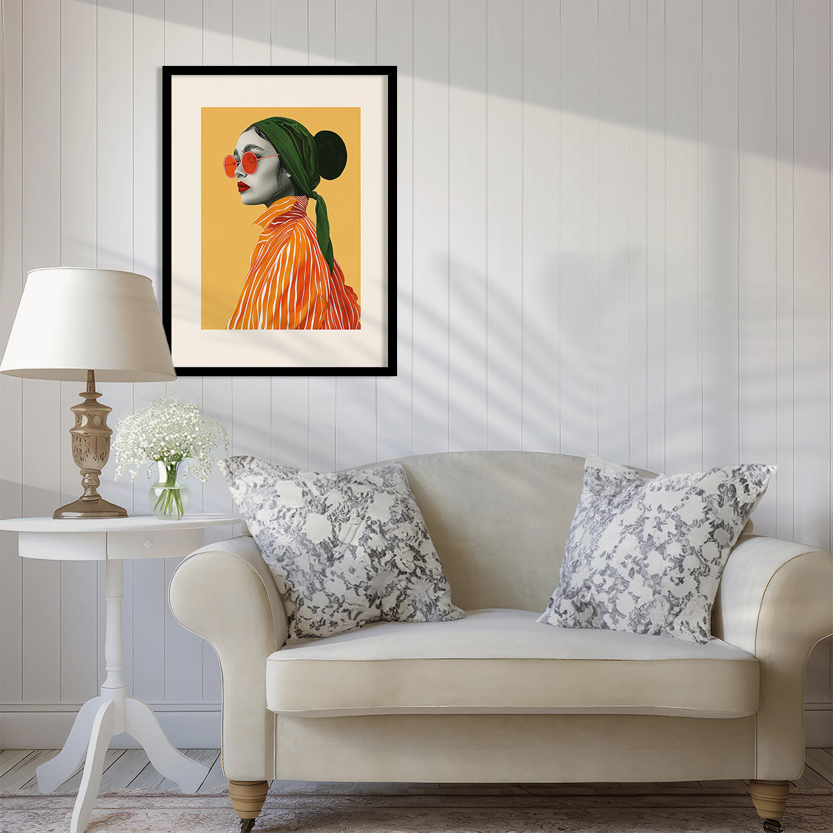 Modern pretty Woman Art Framed Paintings for living room