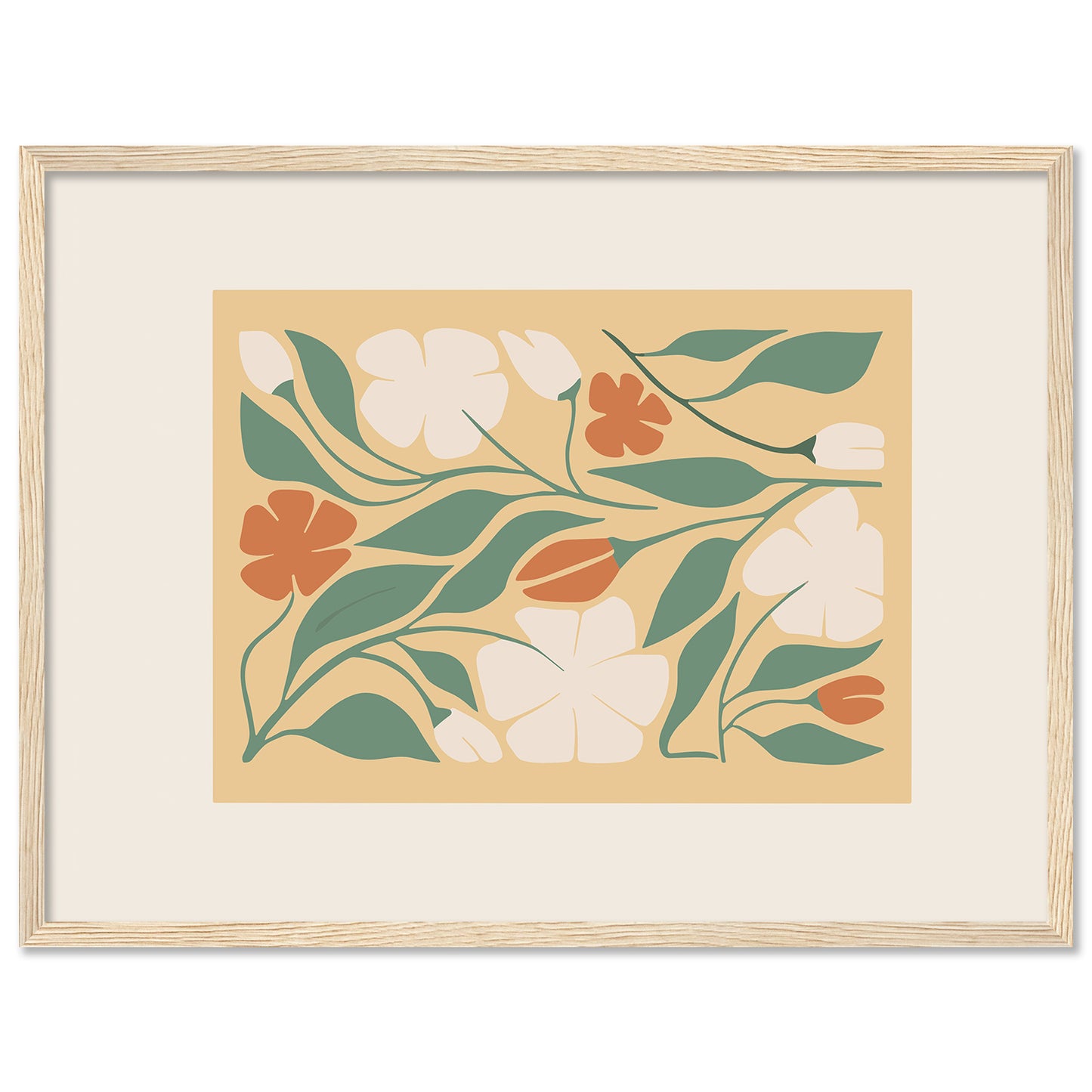 Leaves Wall Art Framed Paintings for living room