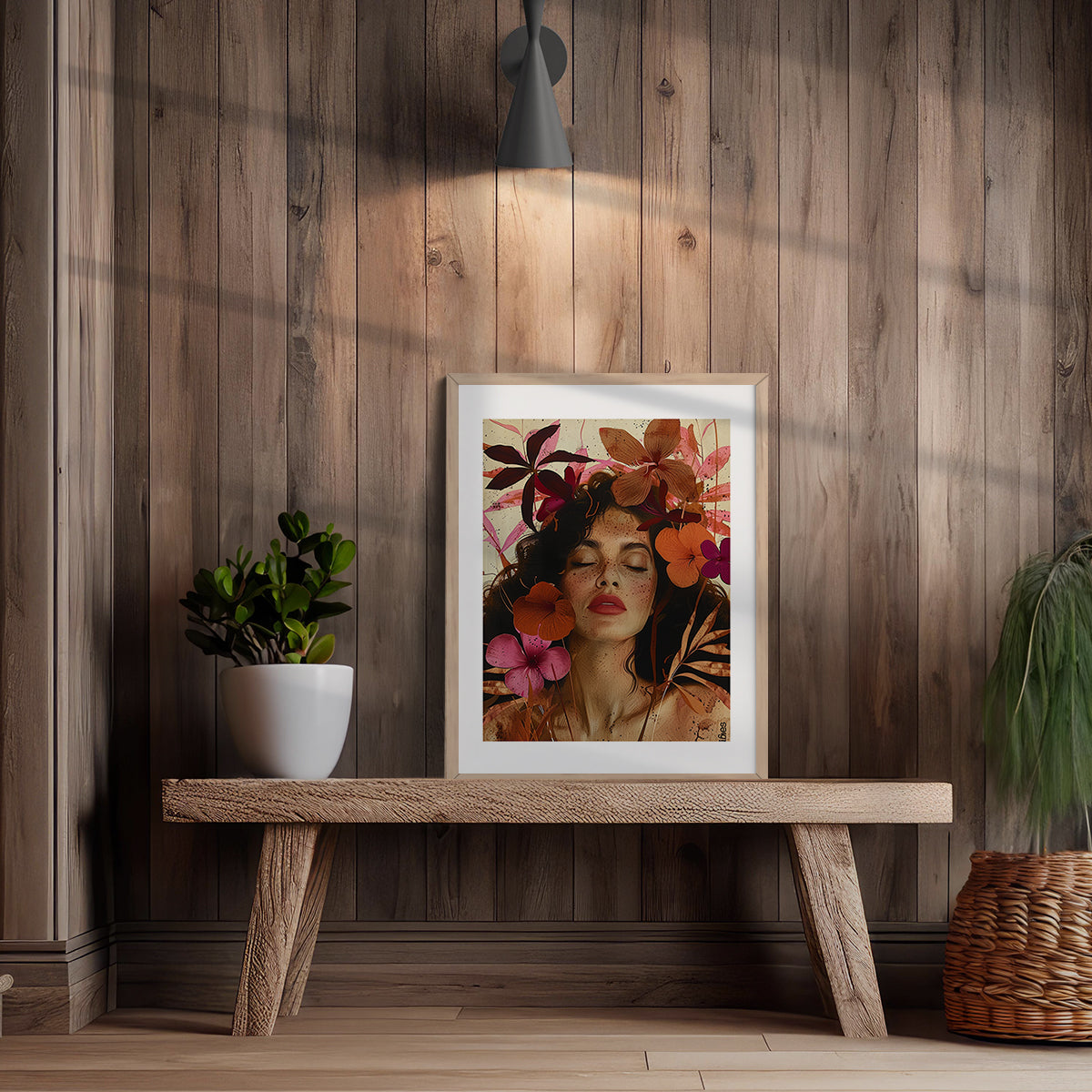 Floral Wall Art Framed Paintings for living room