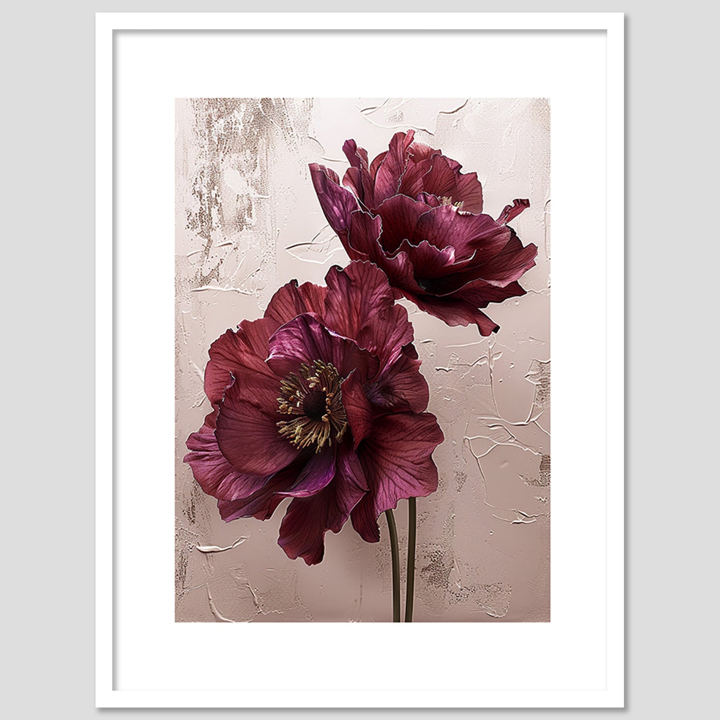 Floral Wall Art Framed Paintings for living room