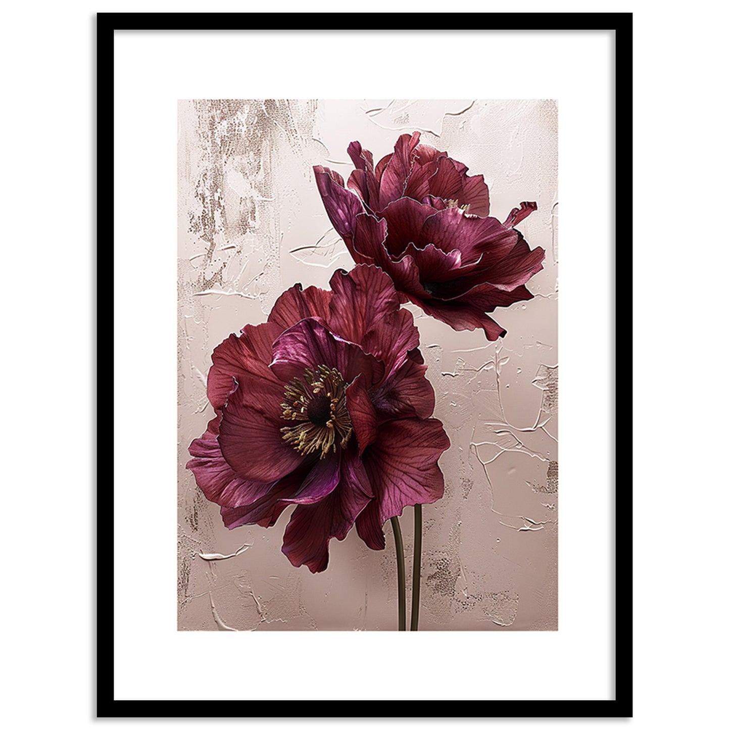 Floral Wall Art Framed Paintings for living room