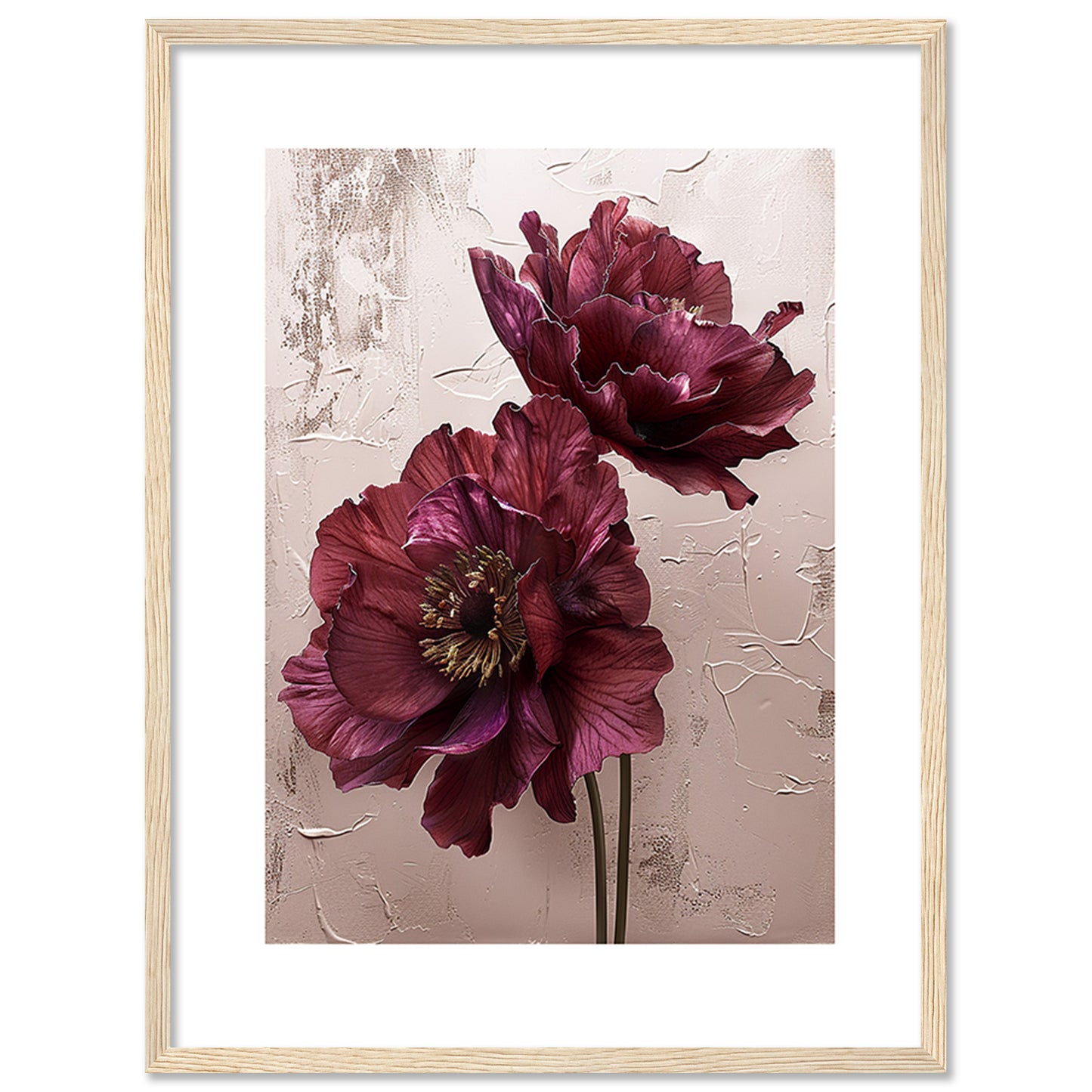 Floral Wall Art Framed Paintings for living room