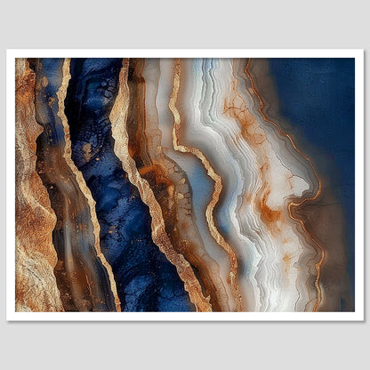 Abstract Marble Wall Art Framed Paintings for living room