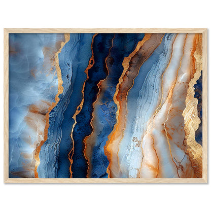 Abstract Marble Wall Art Framed Paintings for living room