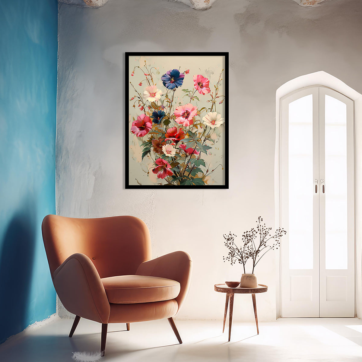 Floral Wall Paintings For Wall Hanging Decor