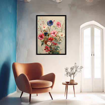 Floral Wall Paintings For Wall Hanging Decor