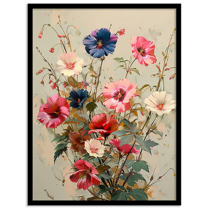 Floral Wall Paintings For Wall Hanging Decor