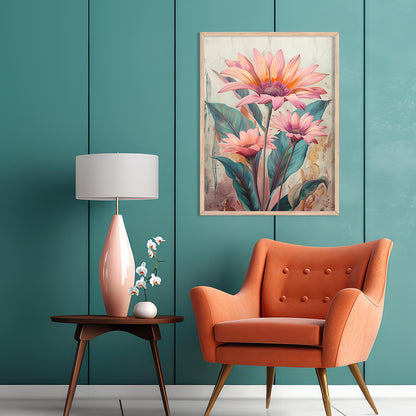 Floral Wall Paintings For Wall Hanging Decor