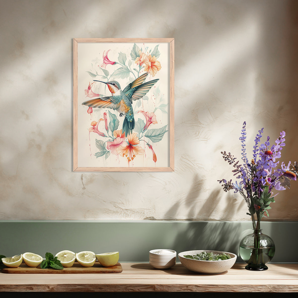 Flora Wall Art Hanging Frames For Home Decor living room