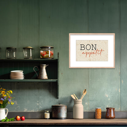 Framed Posters for Kitchen and Restaurant Wall Décor