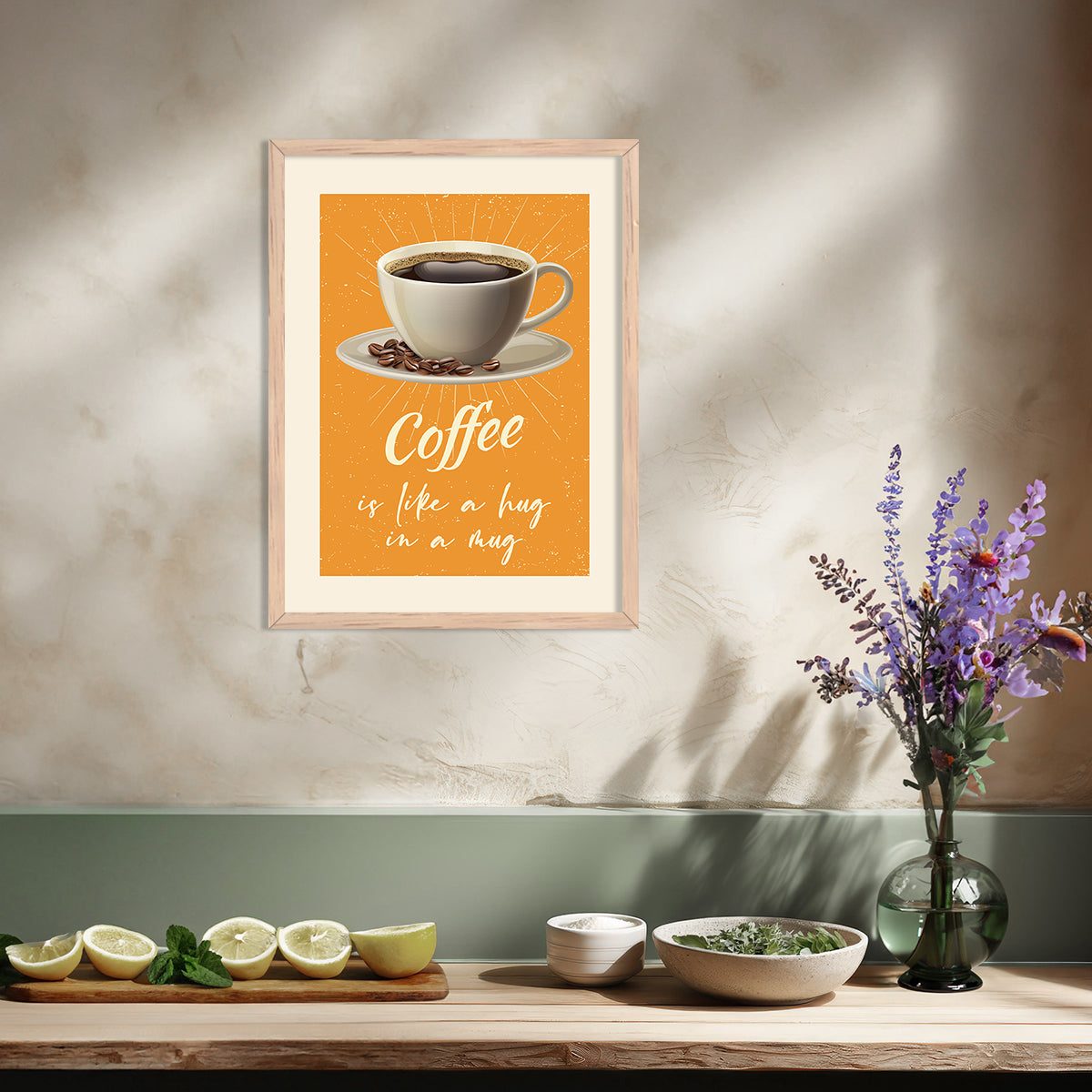 Framed Posters for Kitchen and Restaurant Wall Décor