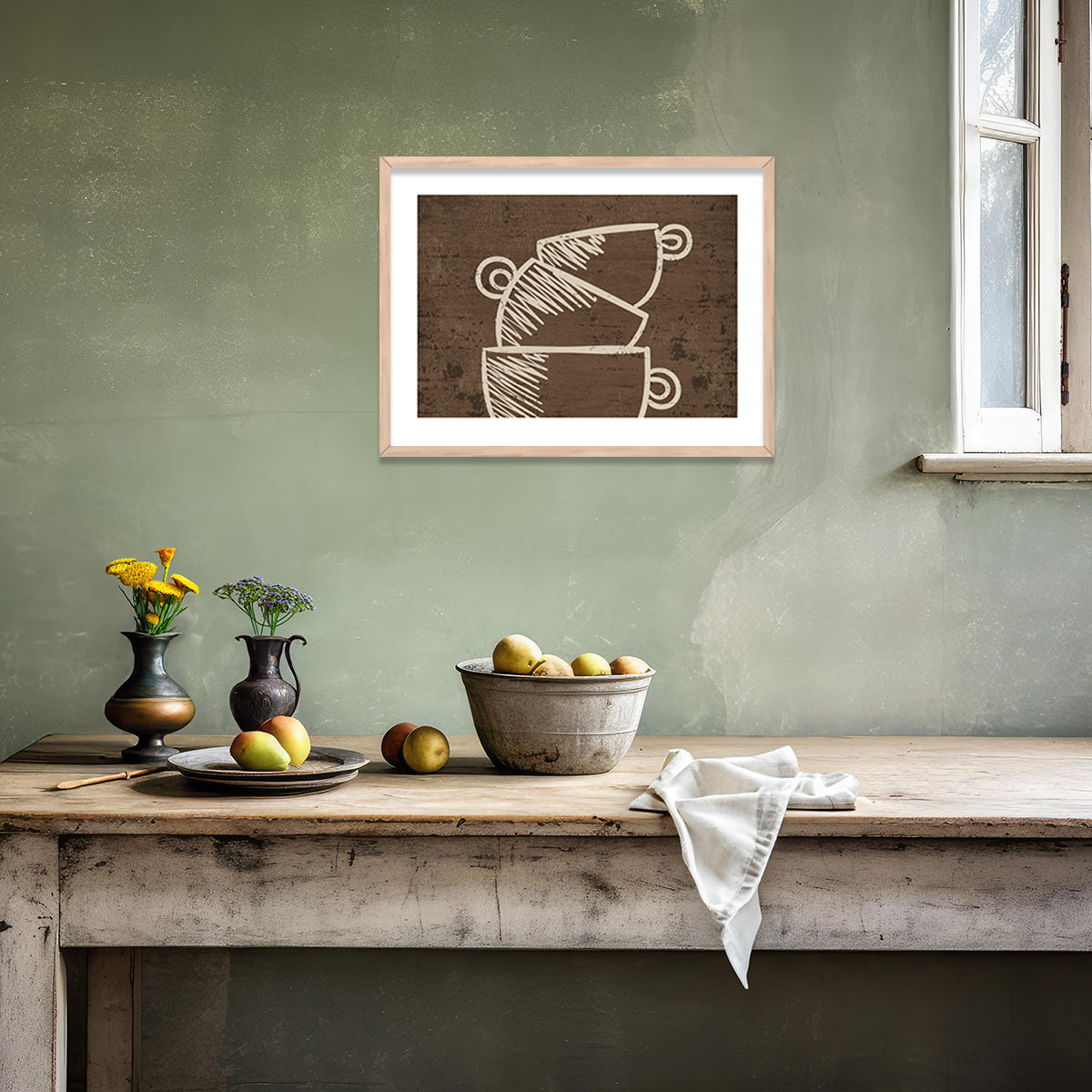 Framed Posters for Kitchen and Dining Room Elegance