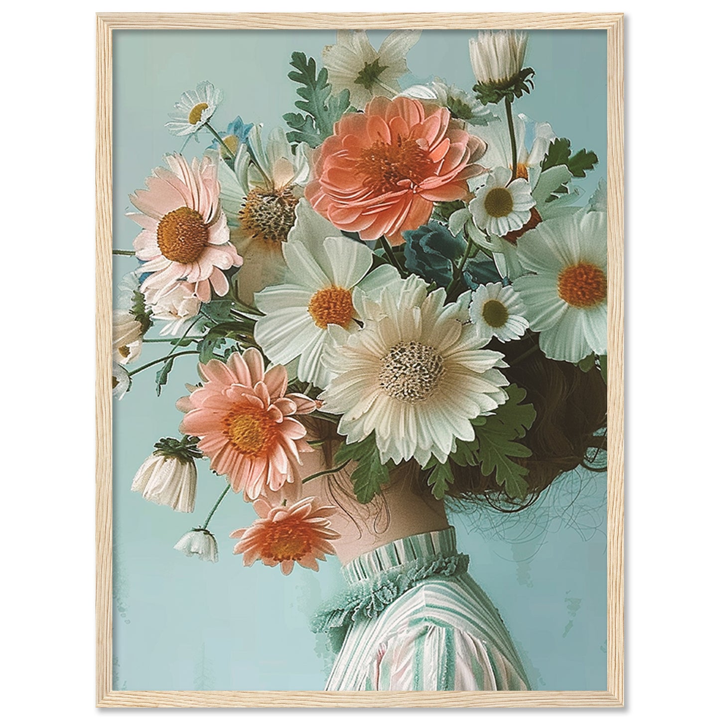 Floral Framed Art Posters for Home and Office Wall Decor