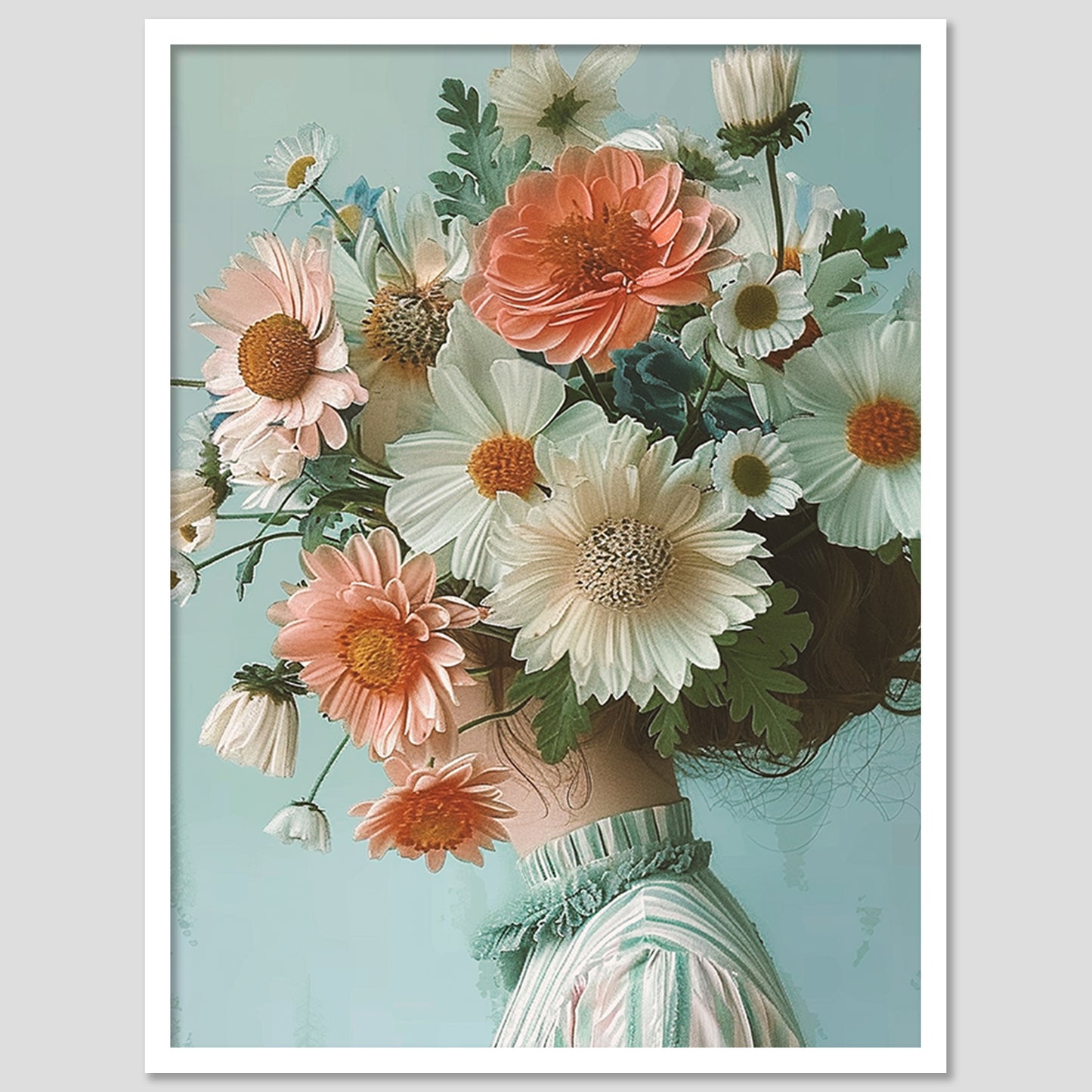 Floral Framed Art Posters for Home and Office Wall Decor