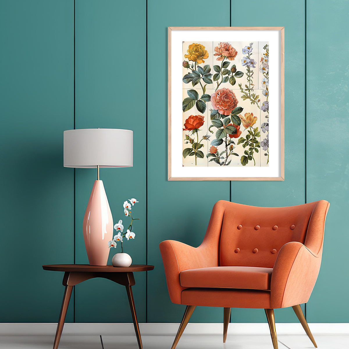 Floral Framed Posters for Home & Office Decor