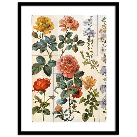 Floral Framed Posters for Home & Office Decor