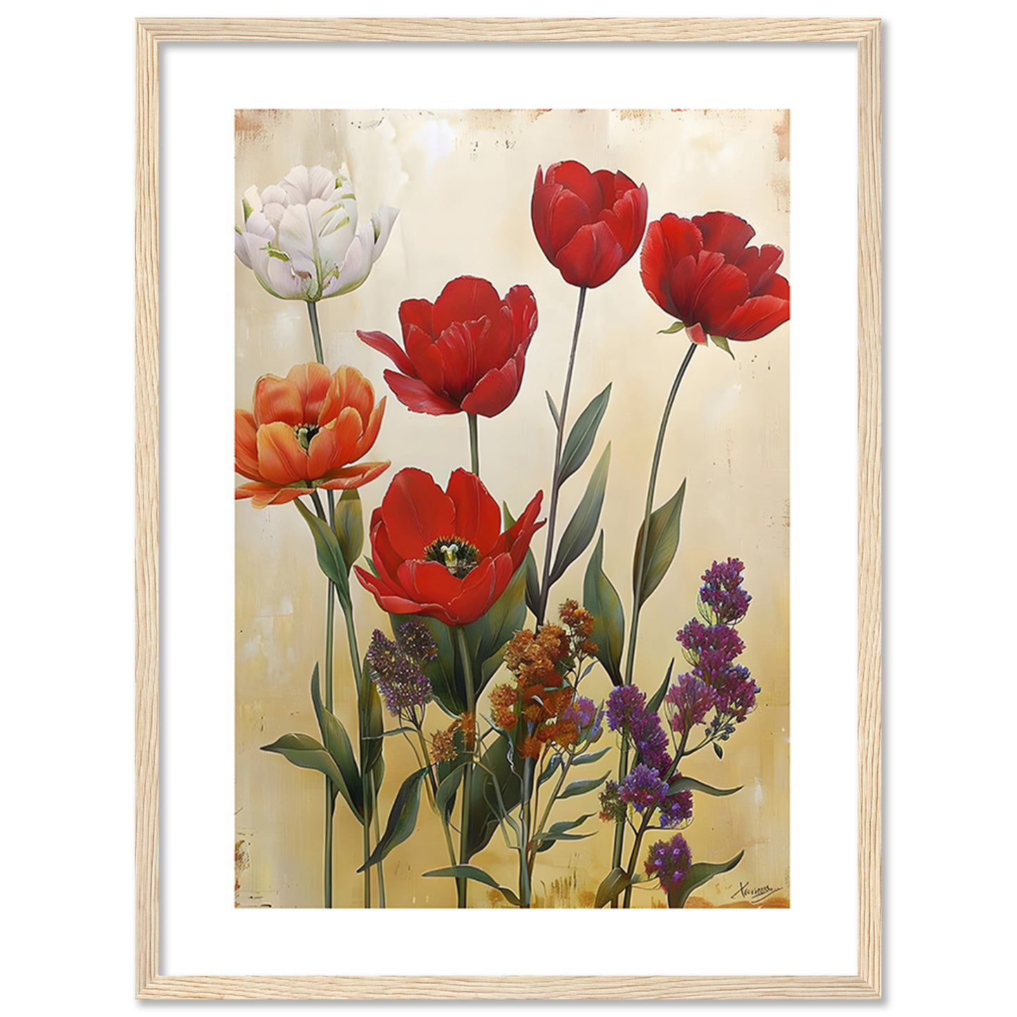 Floral Framed Posters for Home & Office Decor